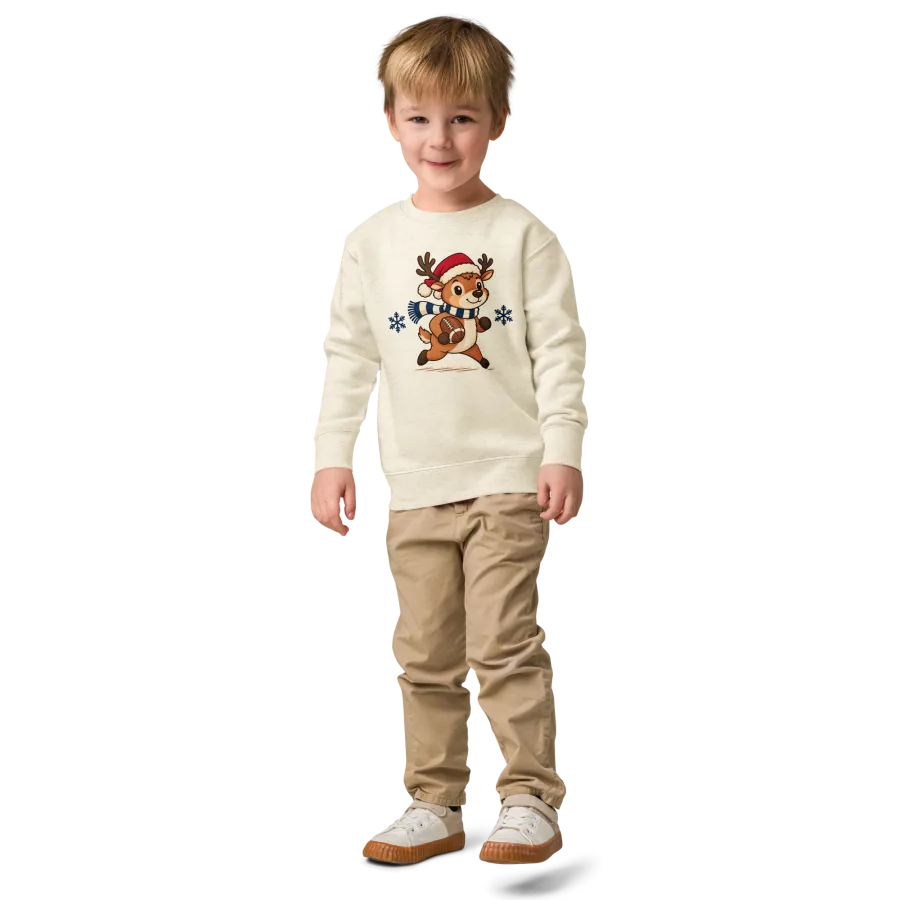Dasher Reindeer Kids Sweatshirt, view 2