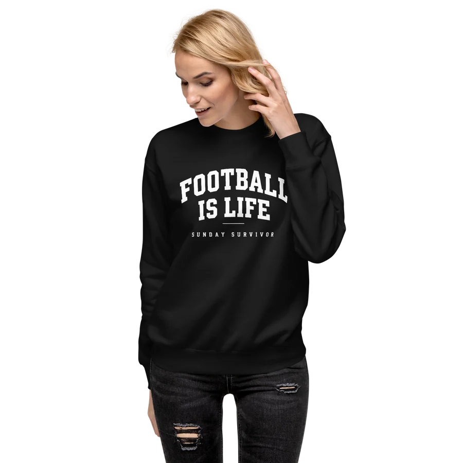 Football Is Life Sweatshirt, view 2
