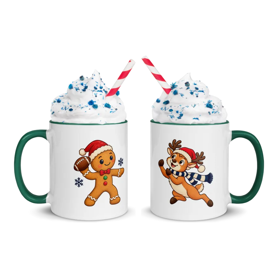 Gingerbread & Dasher Game Day Mug
