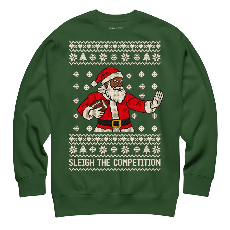Sleigh The Competition Sweatshirt (Black Santa)