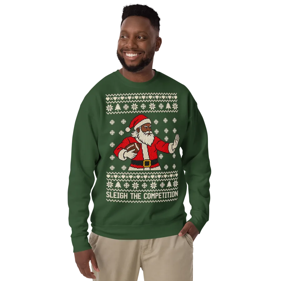 Sleigh The Competition Sweatshirt (Black Santa), view 3