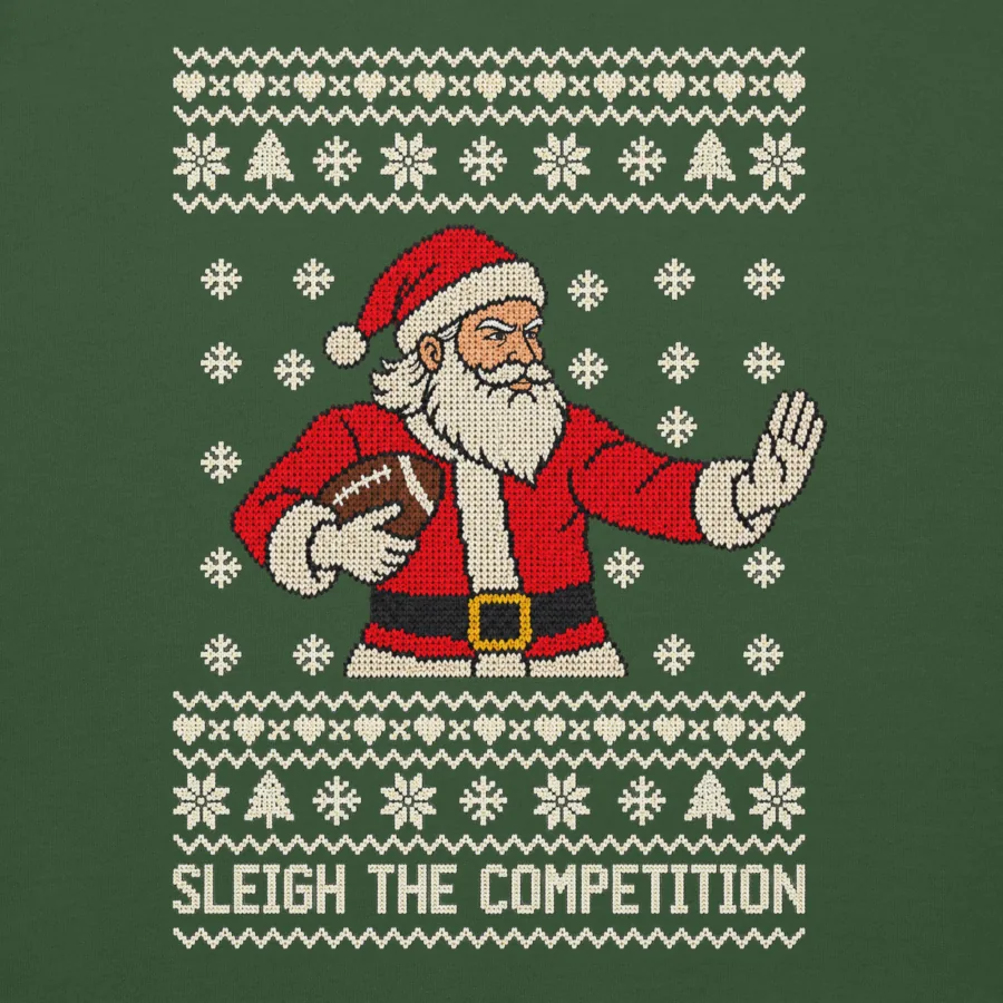 Sleigh The Competition Sweatshirt (White Santa), view 4