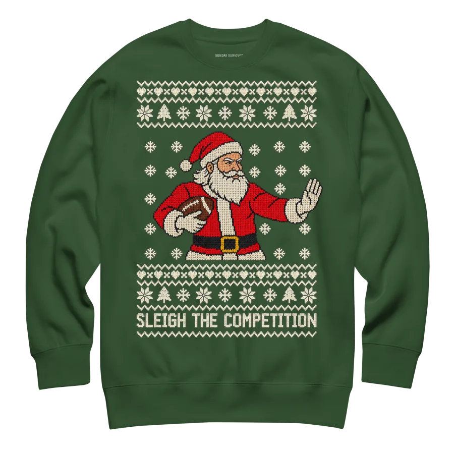 Sleigh The Competition Sweatshirt (White Santa)