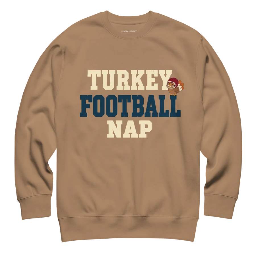 Turkey, Football, Nap Sweatshirt