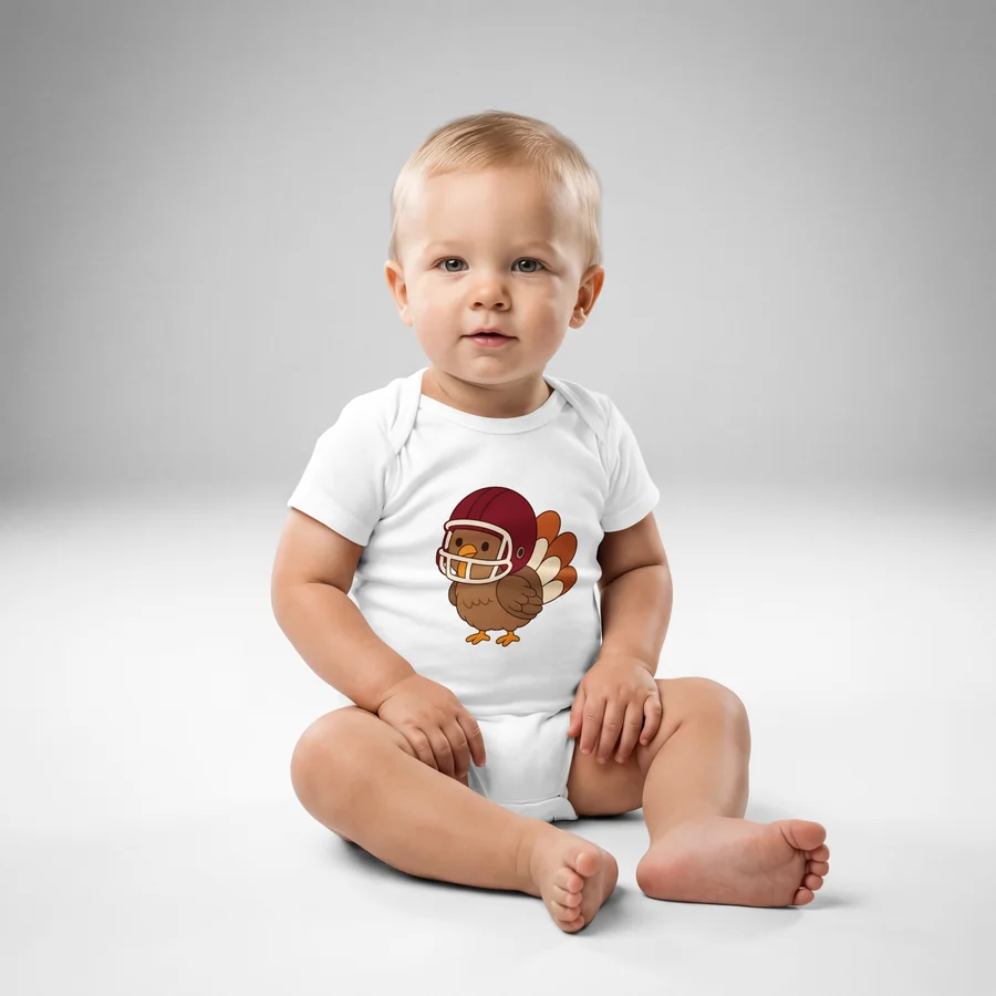 Turkey Game Day Baby Bodysuit, view 2